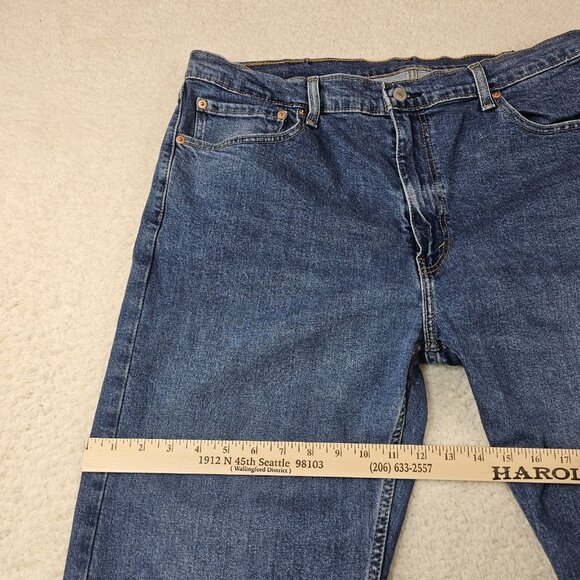 Levi's 505 Jeans Mens 40x30 Blue Denim Straight Leg Relaxed Fit Dadcore Normcore - Picture 9 of 16